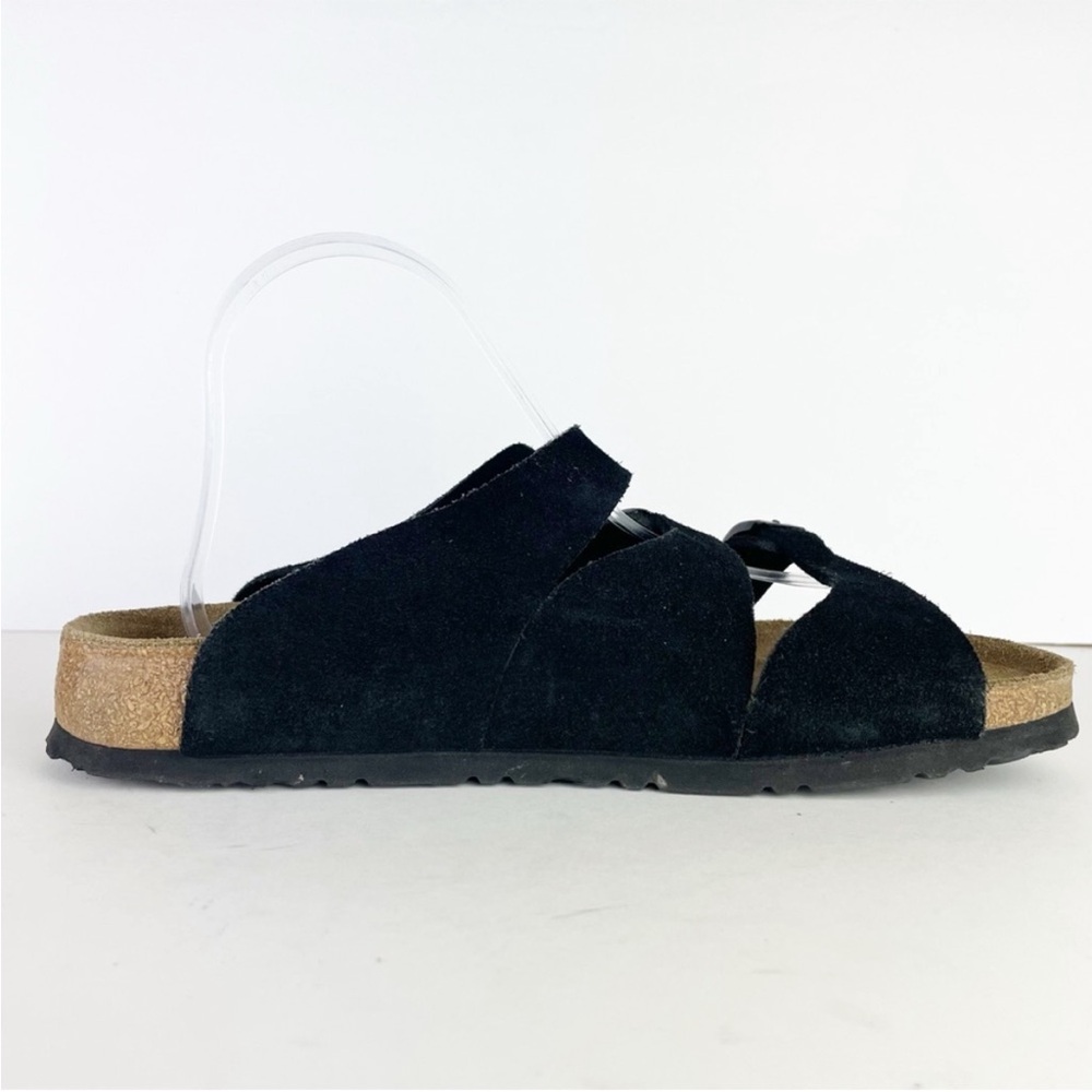 Birkenstock Birki's Florida Black Three Strap Birko-Flor Boho Sandals EU 38 - Picture 5 of 13
